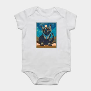 Bastet (4), lapis lazuli Baby Bodysuit